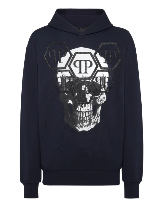 Hoodie Sweatshirt LS Skull