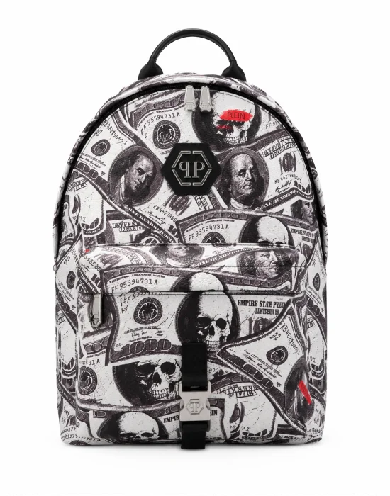 Leather Backpack All Over Dollar Plein