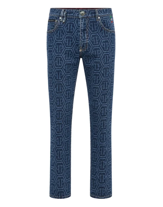 New Tapered Fit Jeans Monogram Basic