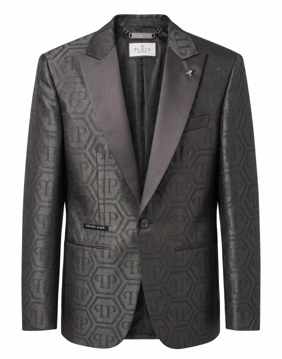 Jacquard Blazer Regular Fit Monogram