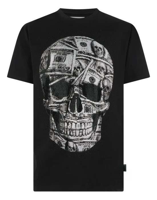 Jersey Round Neck T-Shirt SS Skull Dollar Stones