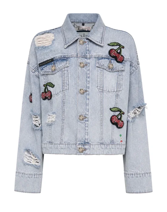 Denim Regular Jacket Cherrylicious