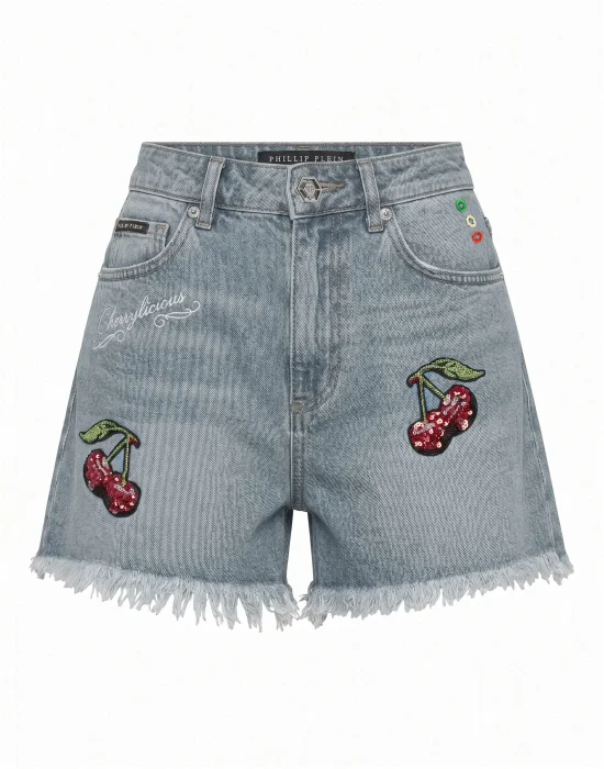 Denim Hot Pants Cherrylicious