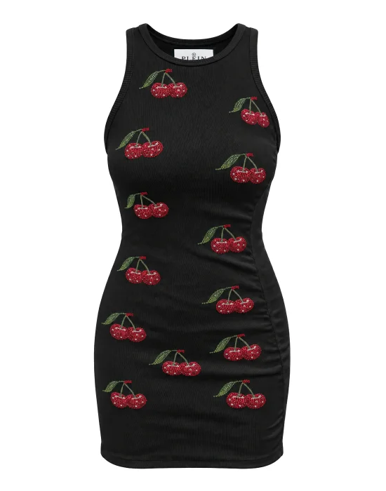 Cherries Rib Mini Dress