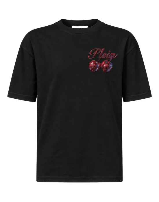 Small Cherries Strass Man Fit Roundneck T-Shirt SS