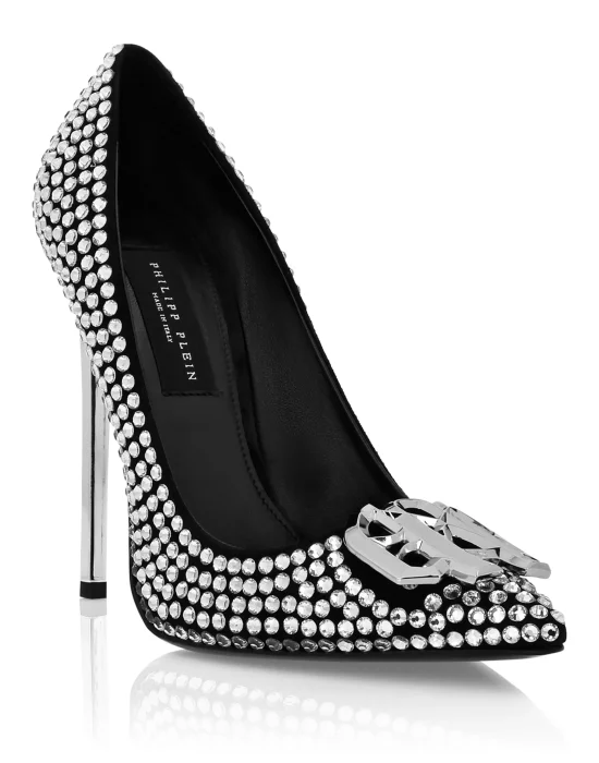 Strass High Heels Decollete Gothic Plein