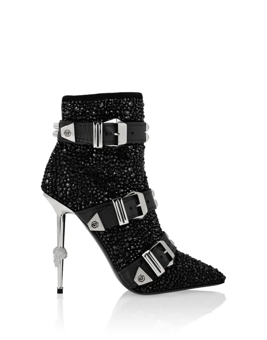 bootie high heels Crystal
