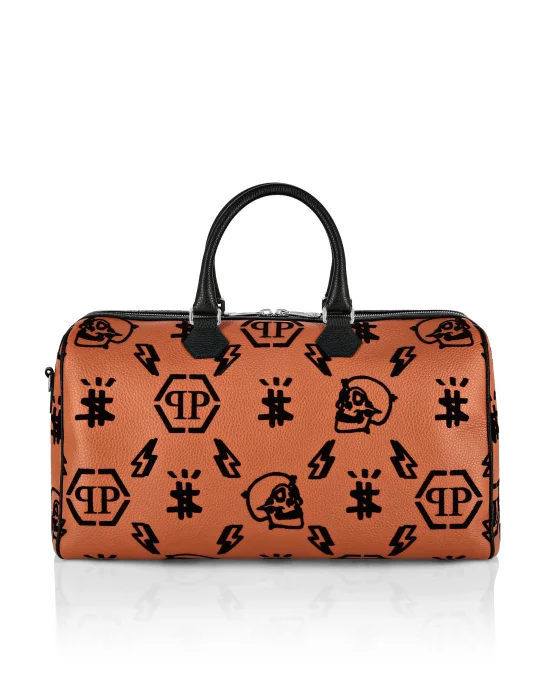 Leather Medium Travel Bag Monogram
