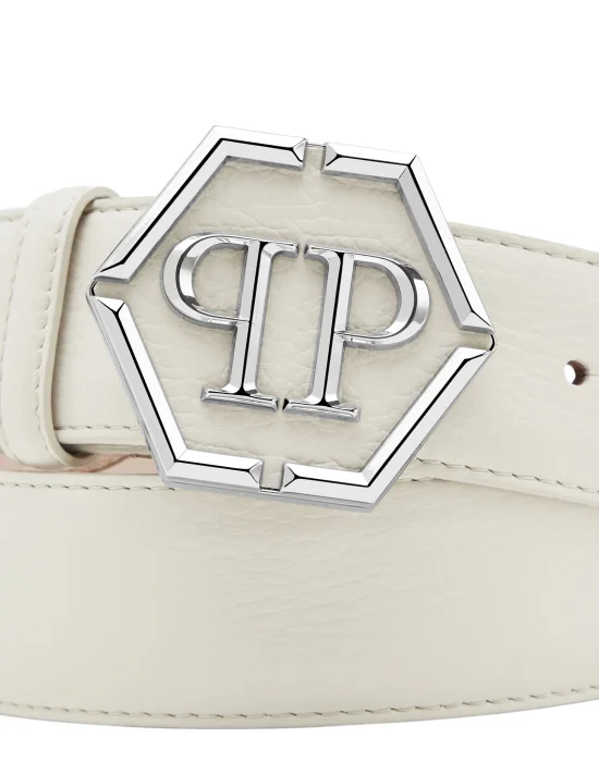 Leather Belt Hexagon