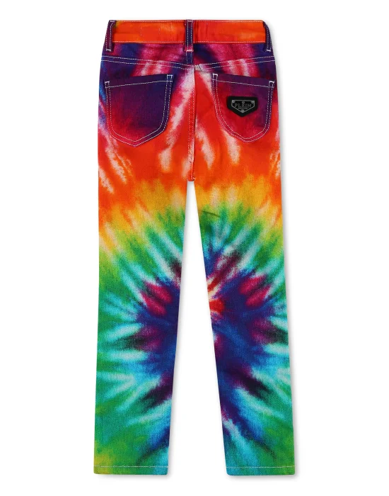 Denim Super High Waist Jegging Tie dye