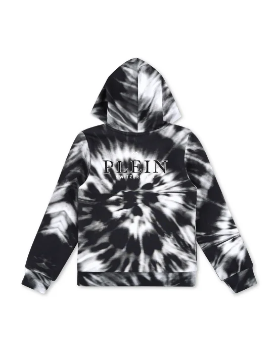 Hoodie sweatjacket Tie dye