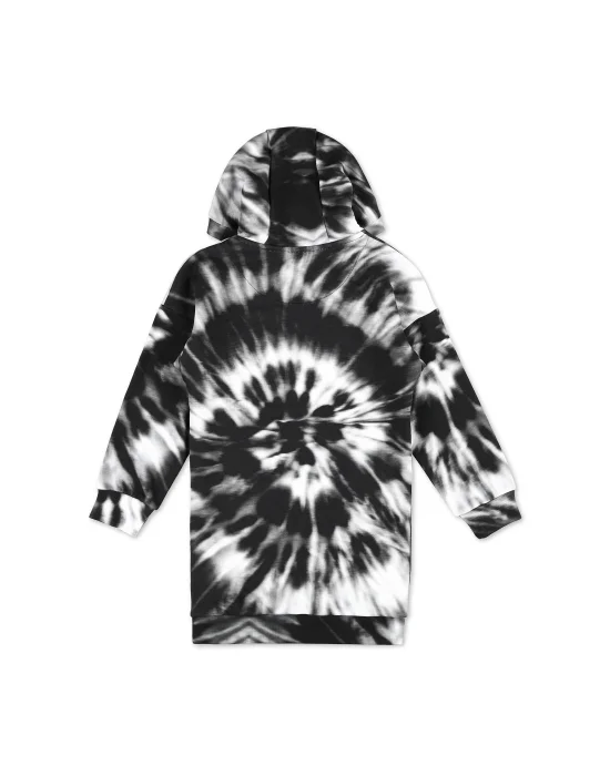 Jogging Hoodie Day Dress Tie dye