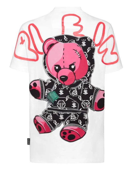T-shirt Round Neck SS print Teddy Bear