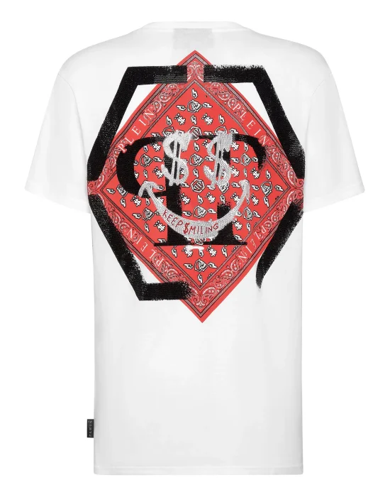 T-shirt Round Neck SS stones Keep $miling