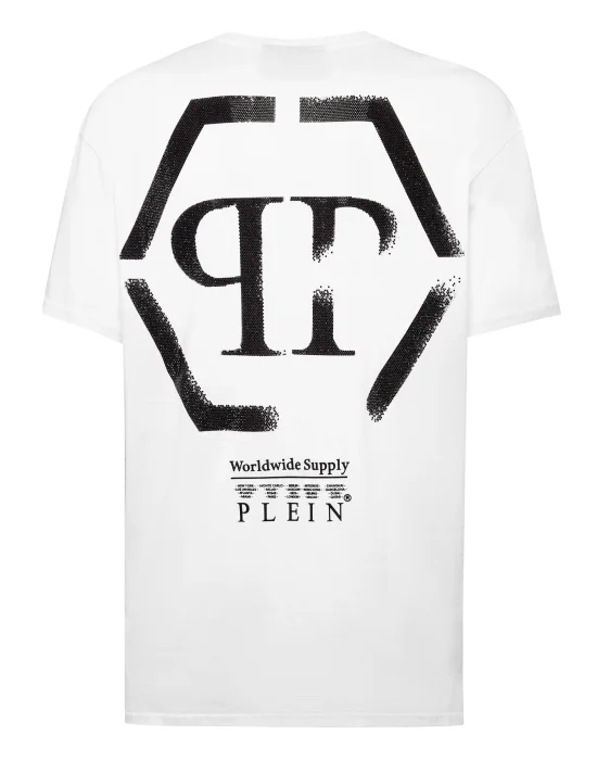 T-shirt Round Neck SS stones Hexagon