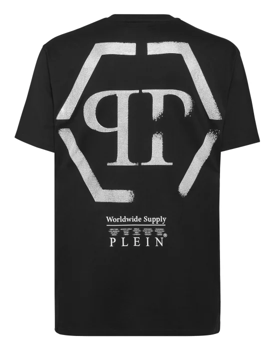 T-shirt Round Neck SS stones Hexagon