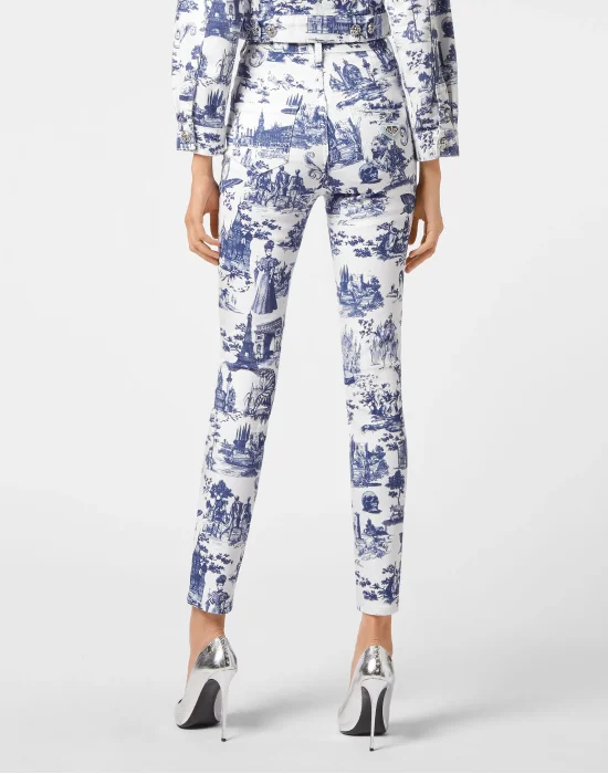 Denim Super High Waist Jegging Print En PLEIN air