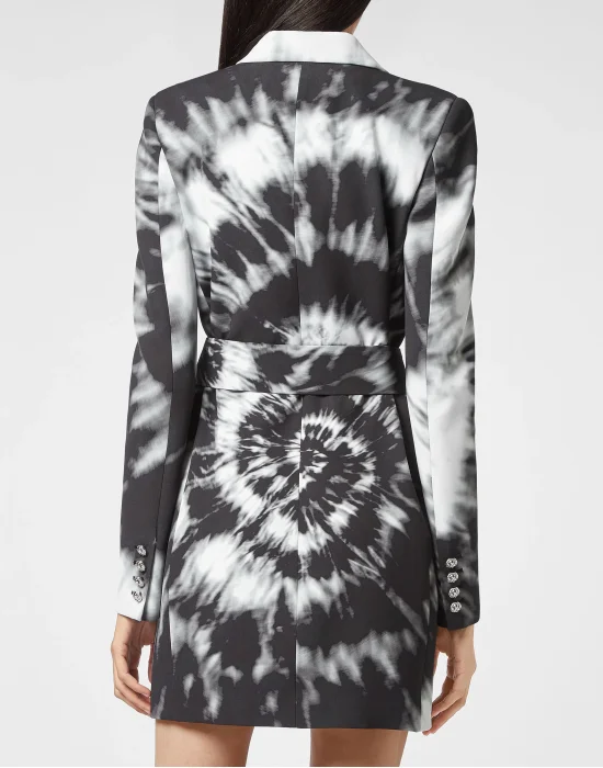 Cady Blazer Short Dress Tie dye