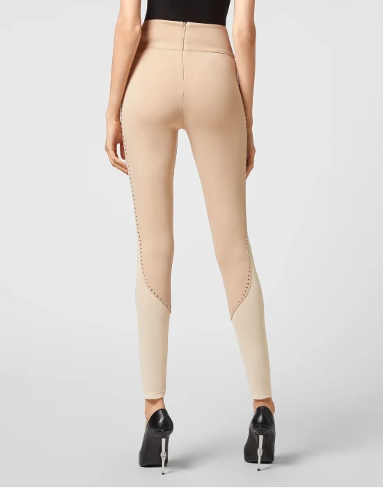 Super High Waist Leggings Studs Iconic Plein