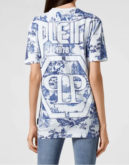 T-shirt Round Neck SS Crystal Chain En PLEIN air
