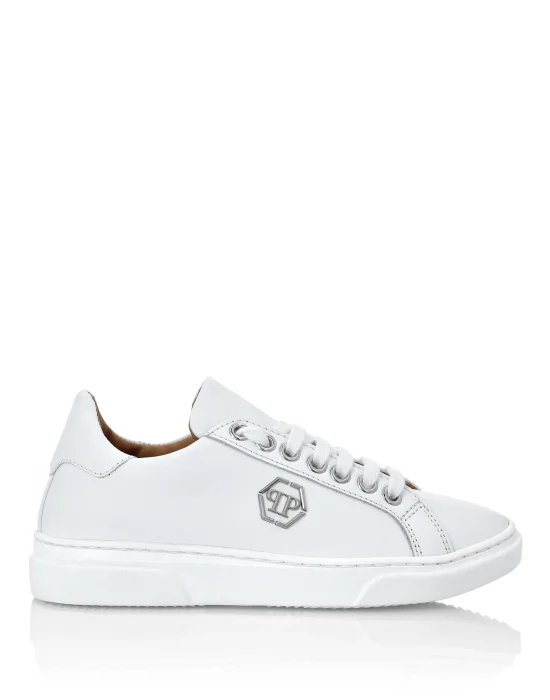 Leather Lo-Top Sneakers Hexagon