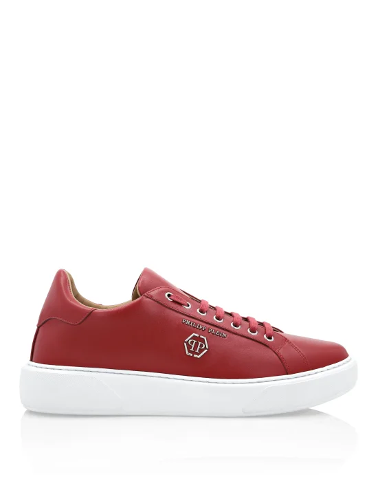 Leather Lo-Top Sneakers Hexagon
