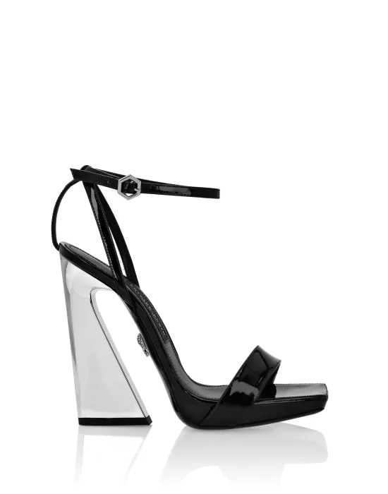 Leather Sandals High Heels