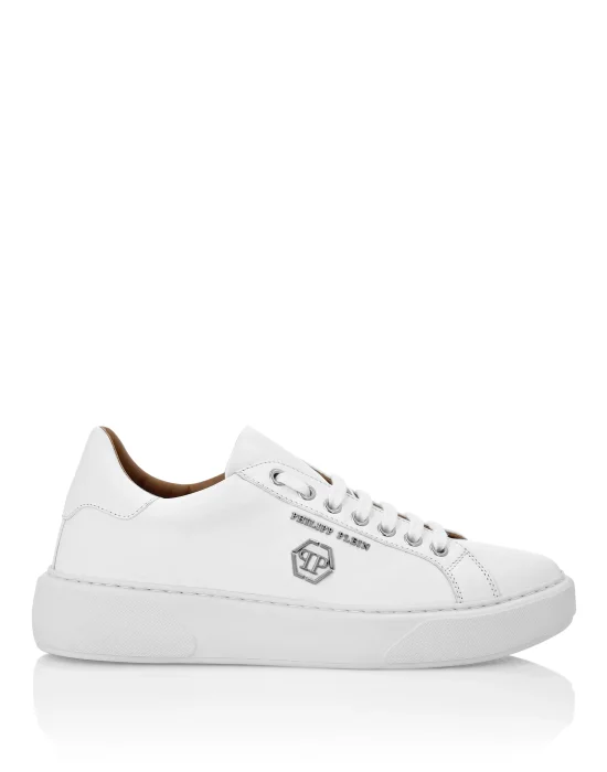 Leather Lo-Top Sneakers Hexagon