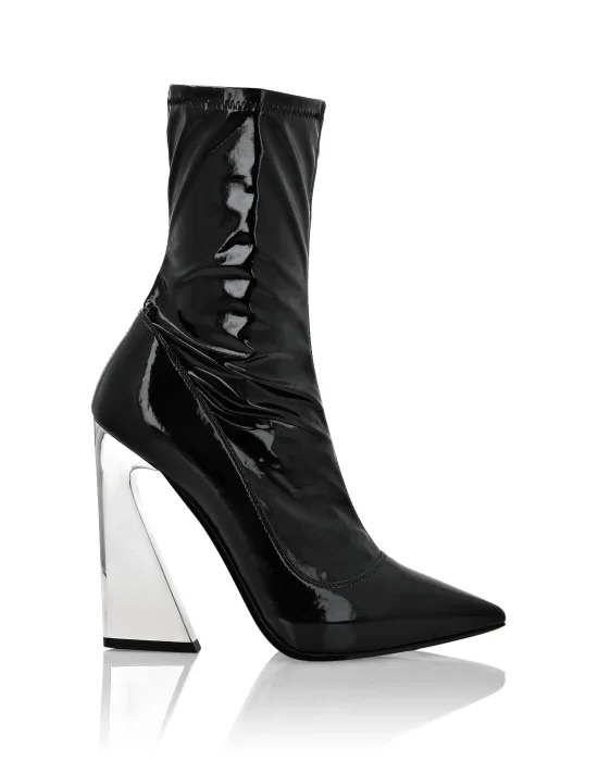 Naplak Boots High Heels Mid Iconic Plein