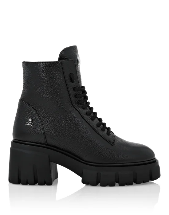 Leather Boots  with shearling inside Iconic Plein