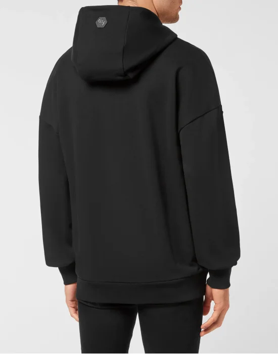 Hoodie Sweatshirt with Crystals