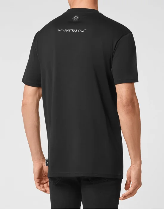 T-shirt Round Neck SS Monsters with Crystals