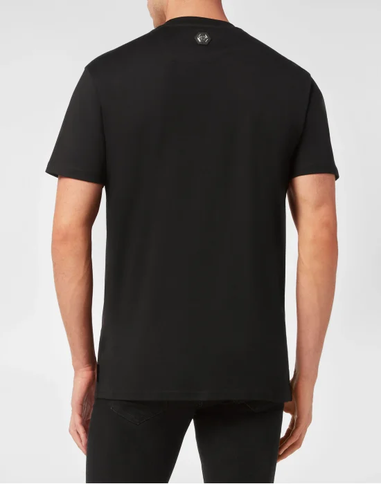 T-shirt Round Neck SS Skull with Crystals