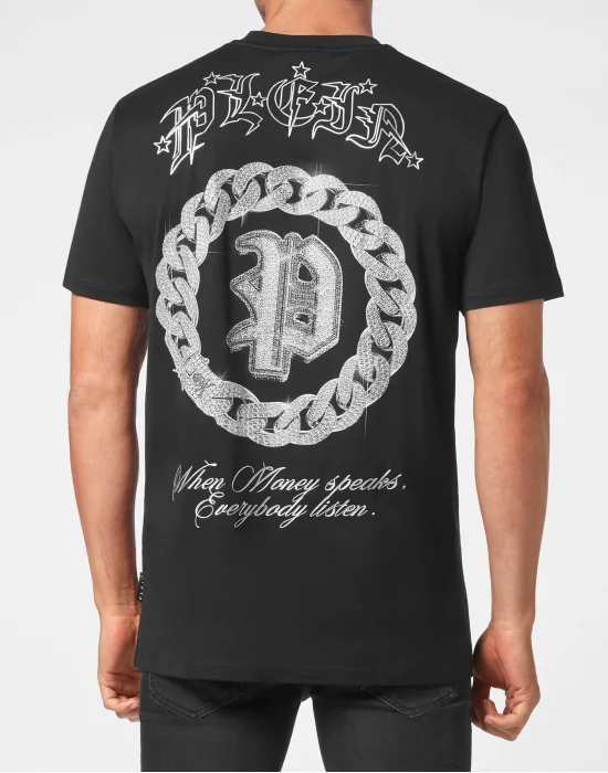 T-shirt Round Neck SS with Crystals