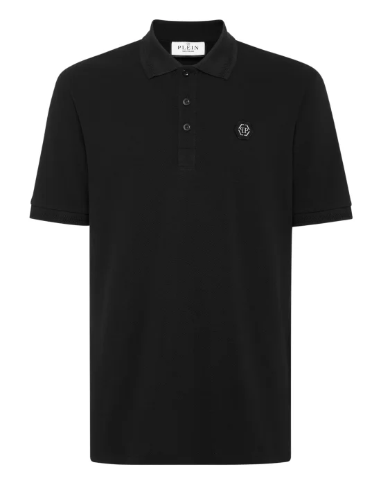 Slim Fit Polo shirt SS Skull with Crystals
