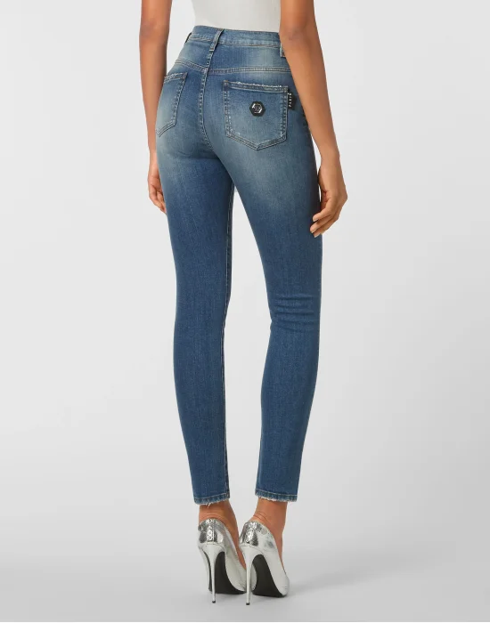 Denim Super High Waist Jegging Dragon