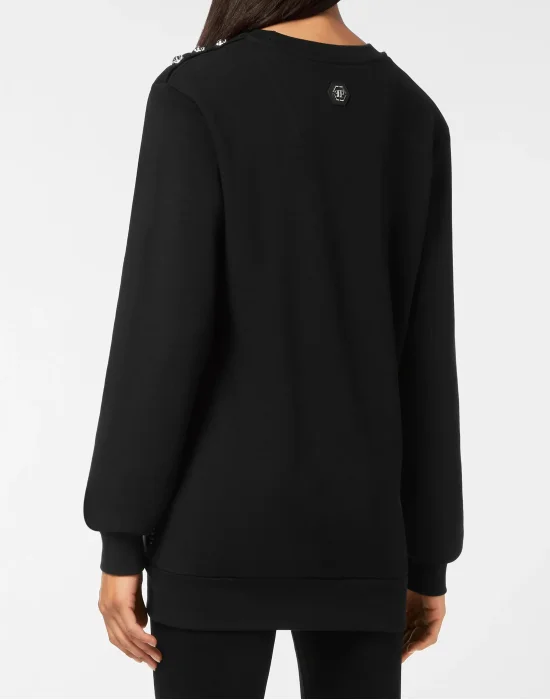 Sweatshirt Roundneck Oversize Skull