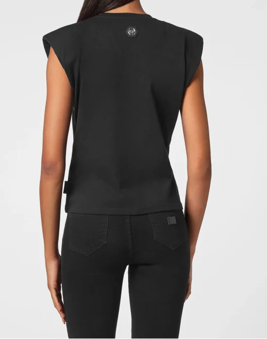 Tank Top Padded Shoulder Skull