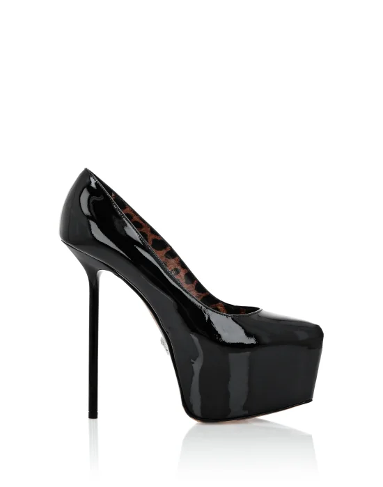 Patent Leather Platform Pumps