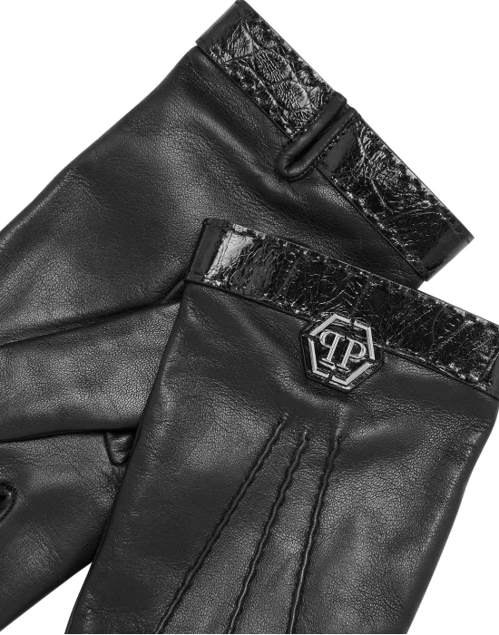 Leather Mid-Gloves Hexagon