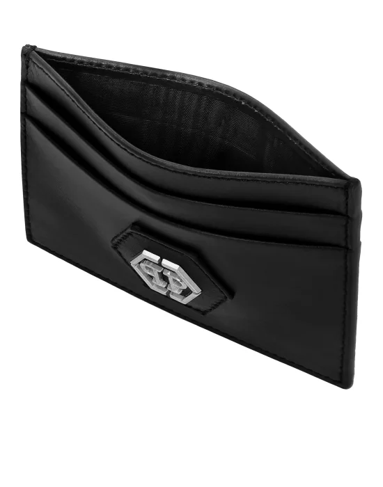 Leather Credit Cards Holder Hexagon