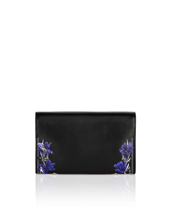 Leather Clutch Flowers
