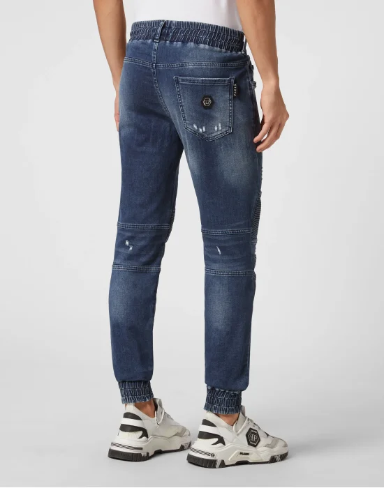 Denim Jogging Trousers