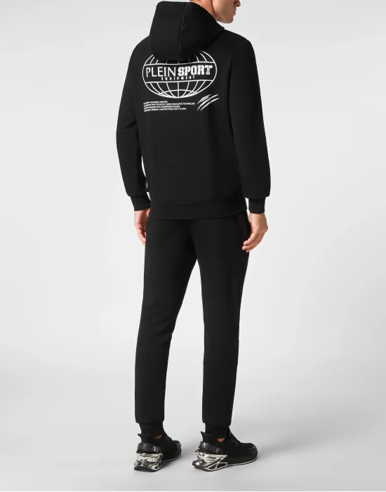 Jogging Tracksuit: Hoodie Sweatjacket/Trousers Multilogo