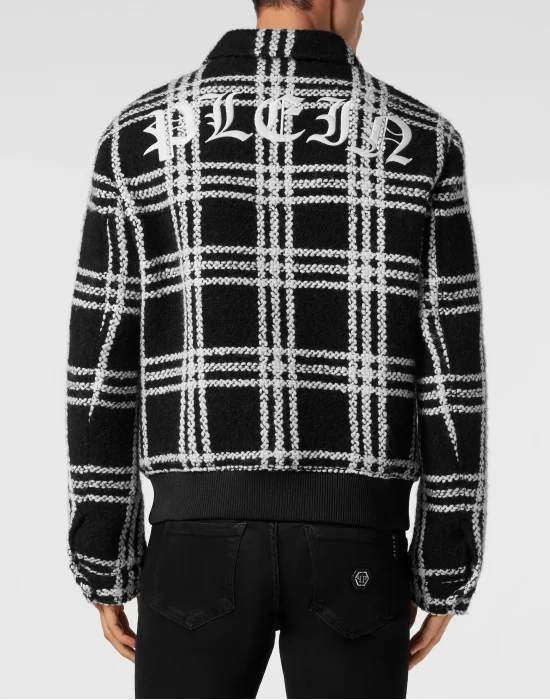 Alpaca Wool Bomber Gothic Plein