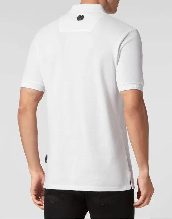 Slim Fit Polo Shirt Chrome