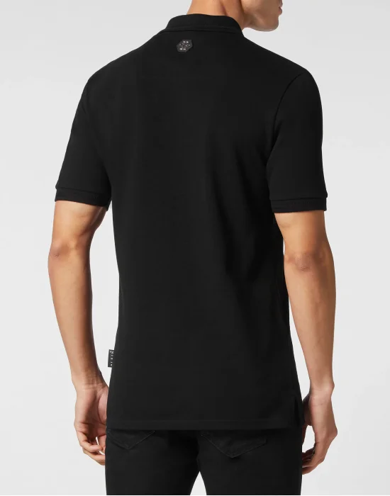Slim Fit Polo Shirt Chrome