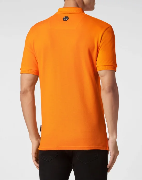 Slim Fit Polo Shirt Chrome