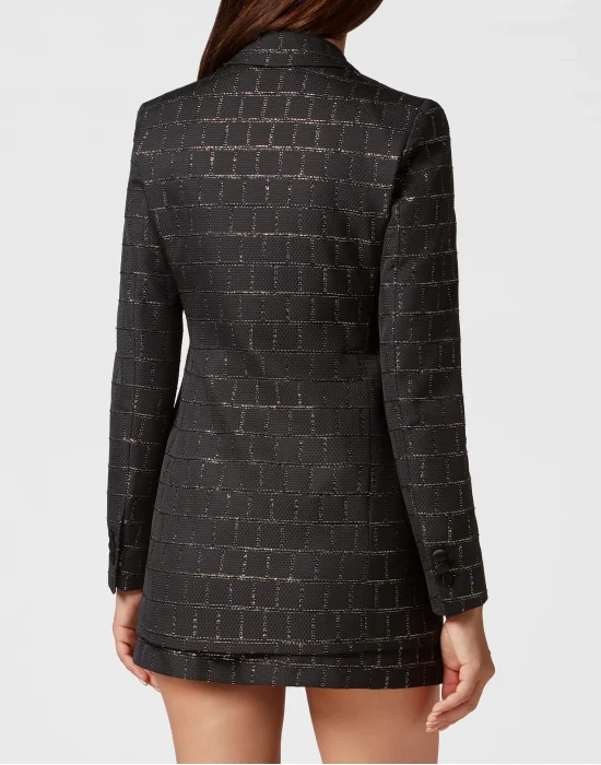 Jacquard Double-Breasted Blazer Sartorial