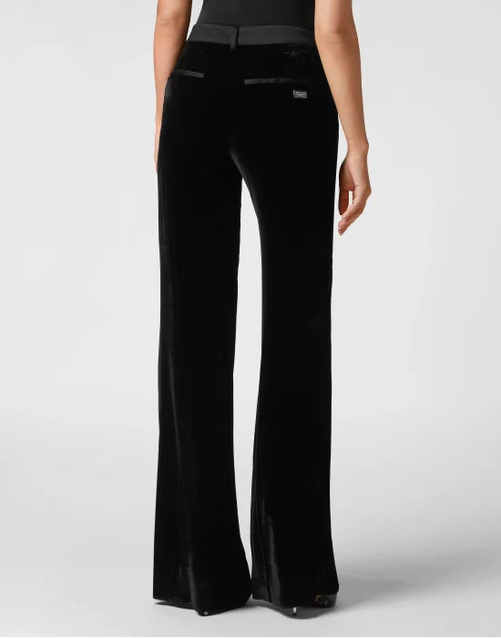 Foil Velvet Palace Fit Trousers Sartorial